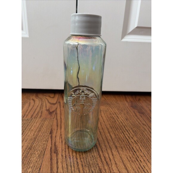 Starbucks Other - Starbucks Limited Edition Iridescent Rainbow Recycled Glass 22Oz Water Bottle